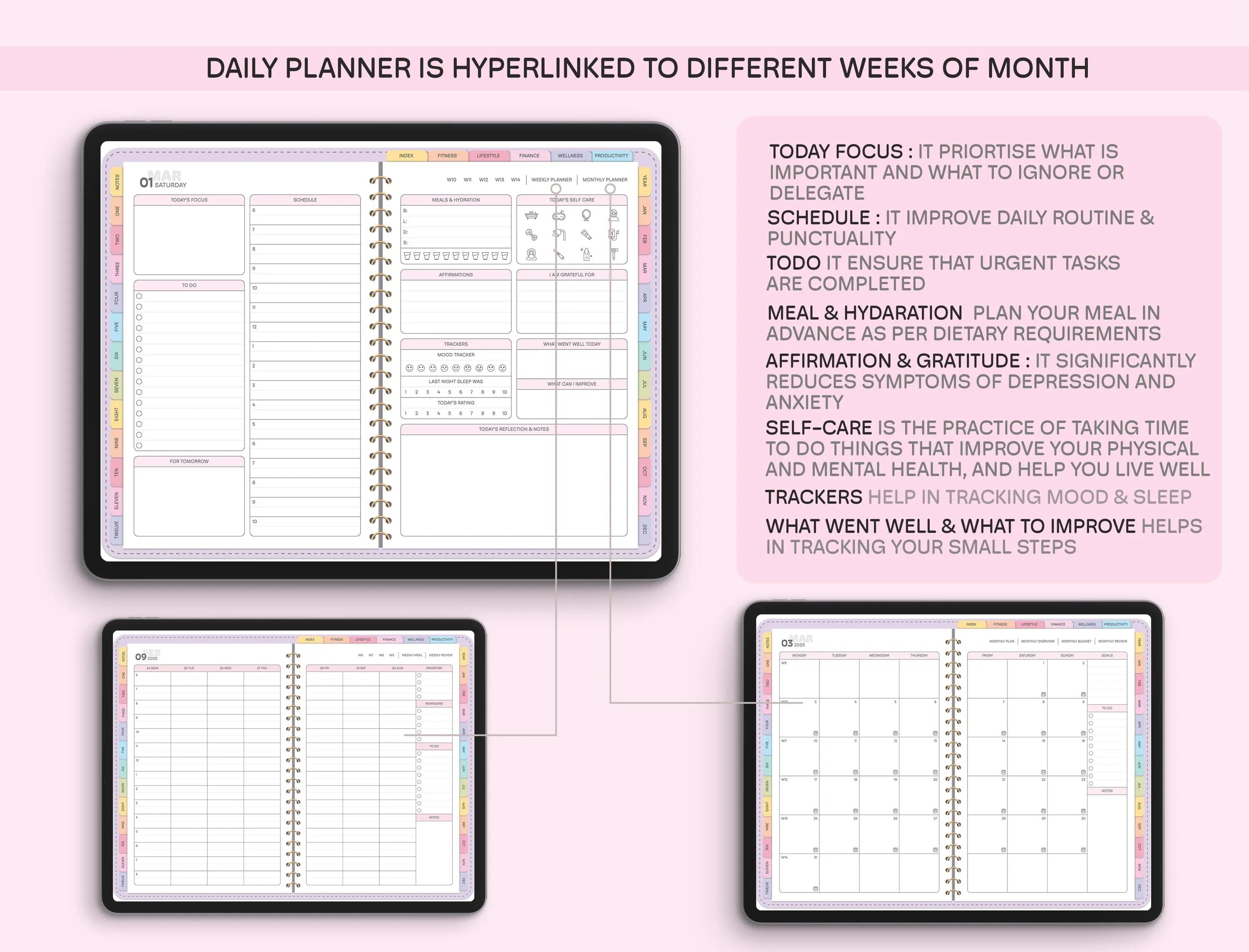All-in-One Digital Planner 2026 Digital Planner, Digital Journal