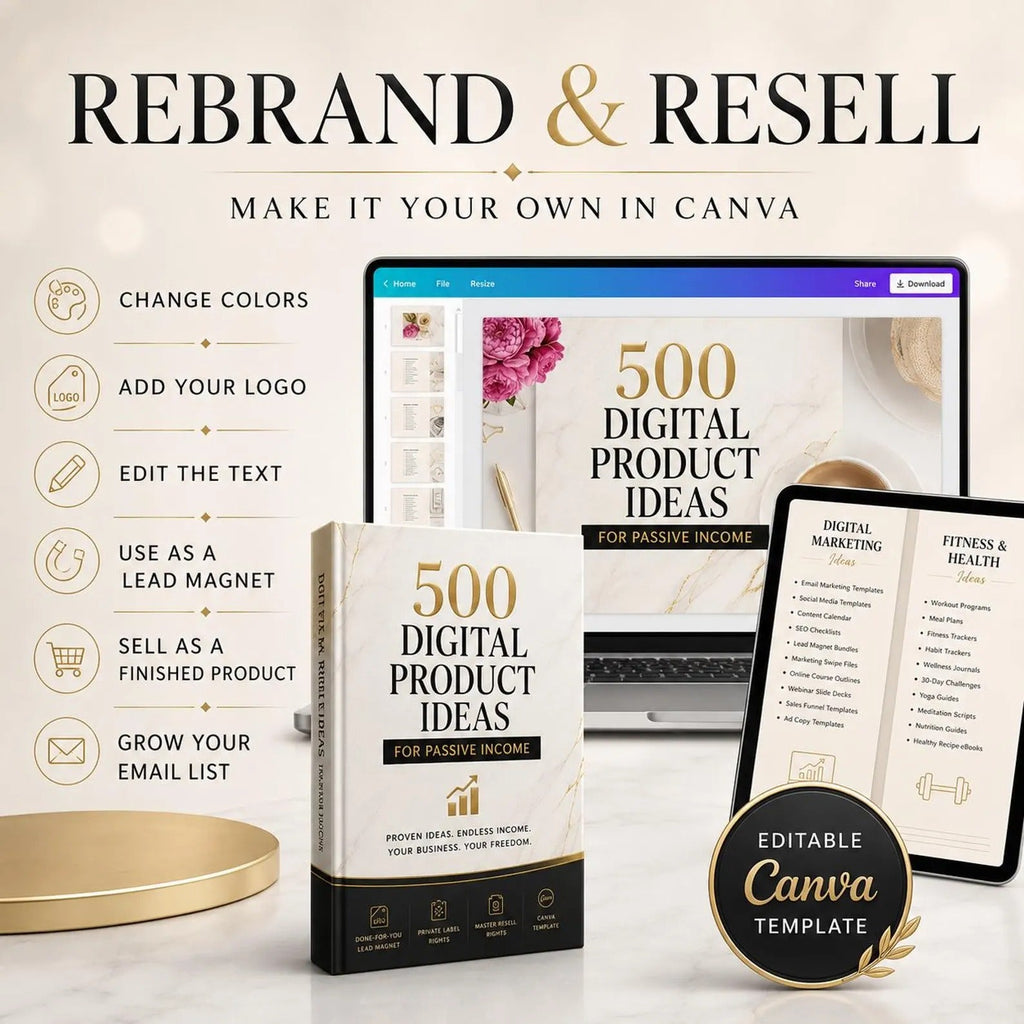 500 Digital Product Ideas – Done For You